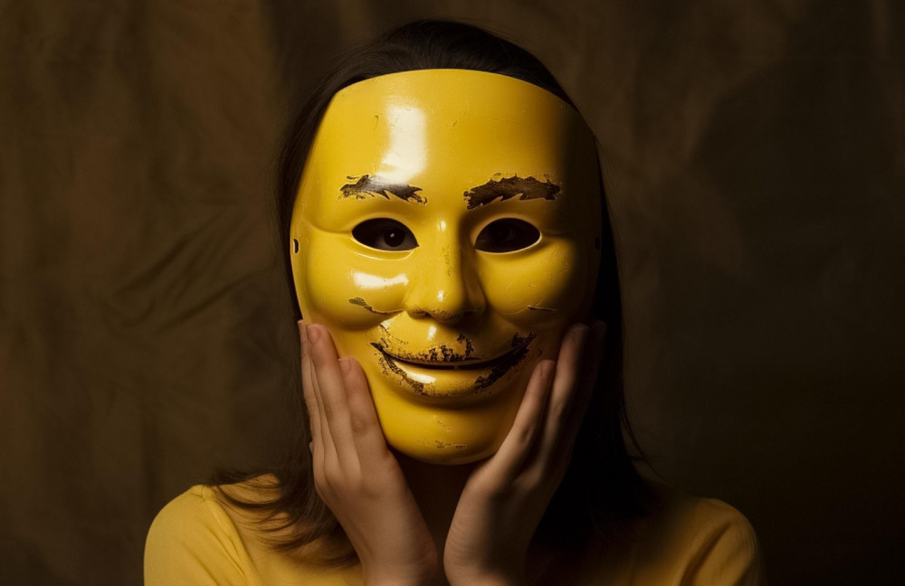 masked woman